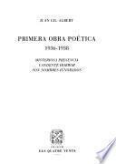 Primera obra poética, 1936-1938