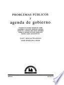 Problemas públicos y agenda de gobierno