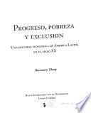 Progreso, pobreza y exclusión