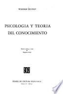 Psicología y teoría del conocimiento