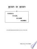 Quien es quien en Venezuela, Panama, Ecuador, Colombia