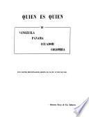 Quien es quien en Venezuela, Panama, Ecuador, Columbia