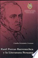 Raúl Porras Barrenechea y la literatura peruana