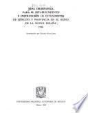 Real ordenanza para el establecimiento e instrucción de intendentes de ejército y provincia en el Reino de la Nueva España