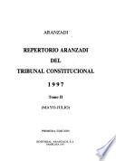 Repertorio Aranzadi del Tribunal Constitucional