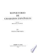 Repertorio de grabados españoles en la Biblioteca Nacional