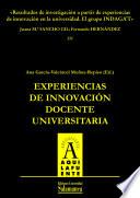 Resultados de investigación a partir de experiencias de innovación en la universidad. El grupo INDAGAT