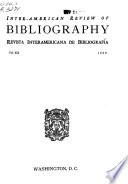 Review of Inter-American Bibliography