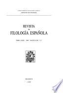 Revista de filología española