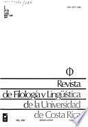 Revista de filología y lingüística de la Universidad de Costa Rica