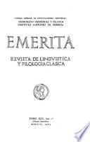 Revista de linguistica y filologia clasica