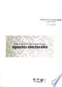 Revista del Instituto Electoral del Estado de México, apuntes electorales