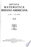 Revista matemática hispano-americana