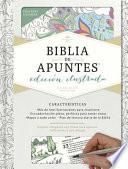 RVR 1960 Biblia de Apuntes, Edición Ilustrada, Blanco en Tela para Colorear