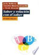 Saber y relación con el saber