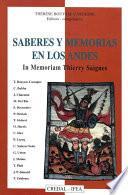 Saberes y memorias en los Andes