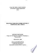 Segundas Jornadas sobre Estudio y Enseñanza del Léxico