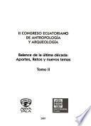 Segundo Congreso Ecuatoriano de Antropología y Arqueología