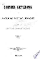 Sinónimos castellanos y voces de sentido análogo