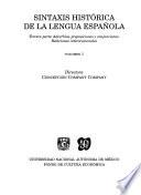 Sintaxis histórica de la lengua española