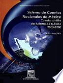 Sistema de Cuentas Nacionales de México. Cuenta satélite del turismo de México 2003-2008. Año base 2003