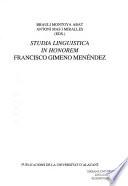 Studia linguistica in honorem