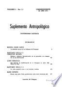 Suplemento antropológico