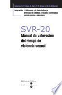 SVR-20 - Manual de valoración del riesgo de violencia sexual + Bloc protocolos de 25 hojas