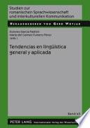 Tendencias en lingüística general y aplicada