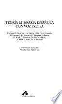 Teoría literaria española con voz propia