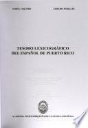 Tesoro lexicográfico del español de Puerto Rico