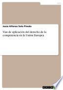 Vías de aplicación del derecho de la competencia en la Unión Europea