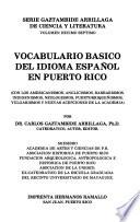 Vocabulario básico del idioma español en Puerto Rico