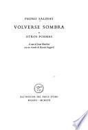 Volverse sombra y otros poemas