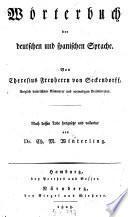 Wörterbuch der deutschen und spanischen Sprache