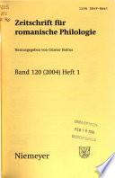 Zeitschrift für romanische Philologie